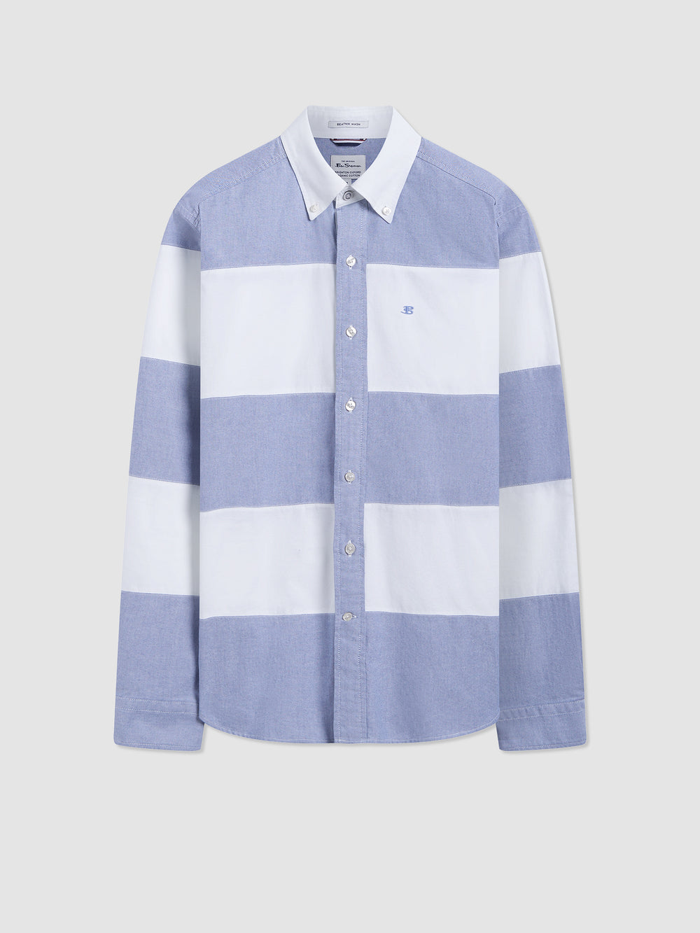 Chemises Ben Sherman Brighton Oxford Organic Garment Dye Rugby Bleu Marine | MUW-06566859